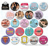 Friends Button Asstortment Set 2 - Sweets and Geeks