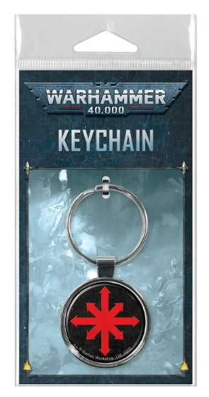 Warhammer 40K Chaos Star 3 Keychain - Sweets and Geeks