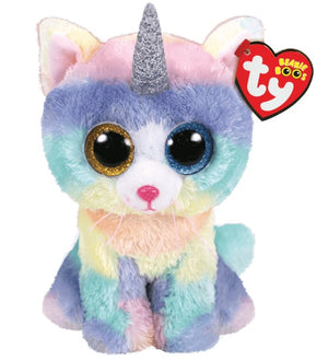 Ty Beanie Boos - Heather - Rainbow Cat 16" - Sweets and Geeks