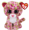 Ty Beanie Boo - Lainey - Pink and Green Leopard 6" - Sweets and Geeks