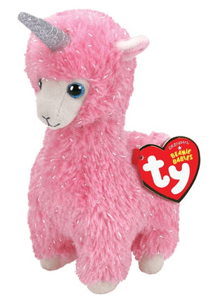 Ty Beanie Boo - Lana - Pink Llama with Horns 6" - Sweets and Geeks