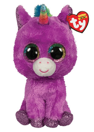 Ty Beanie Babies - Rosette - Purple Unicorn 8" - Sweets and Geeks