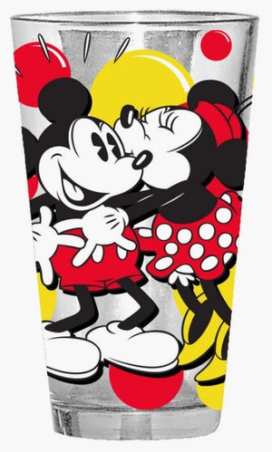 Mickey and Minnie Mouse 16oz Glass - Sweets and Geeks