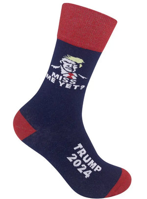 Trump 2024 - Miss Me Yet? Socks - Sweets and Geeks