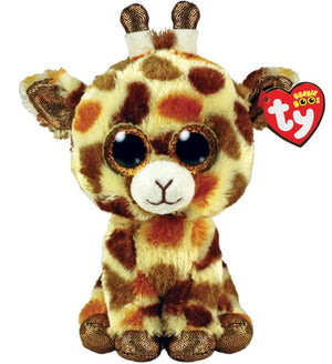 Ty Beanie Boo - Stilts - Tan Spotted Giraffe - Sweets and Geeks