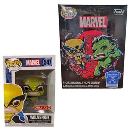 Funko Pop Wolverine VS Hulk Pop And Tee (XL) - Sweets and Geeks