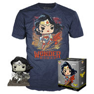 Funko Pop! Tees - Wonder Woman (L) (Jim Lee Deluxe) (Black & White) - Sweets and Geeks