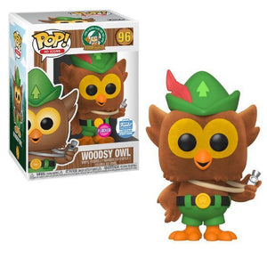 Funko Pop AD Icons: Woodsy Owl - Woodsy Owl (Flocked) (Funko Shop) #96 - Sweets and Geeks