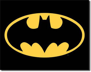 The Batman Symbol Metal Tin Sign - Sweets and Geeks