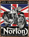 Norton - Best Roadholder Tin Sign - Sweets and Geeks