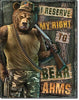 Right to Bear Arms Vintage Metal Tin Sign - Sweets and Geeks