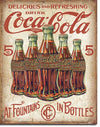 COKE - 5 Bottles Retro - Sweets and Geeks