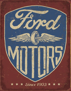 Ford Motors - Since 1903 Tin Sign - Sweets and Geeks