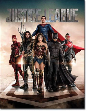 The Justice League 2017 Movie Poster Metal Tin Sign - Sweets and Geeks