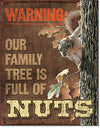 Family Tree Nuts Vintage Metal Tin Sign - Sweets and Geeks
