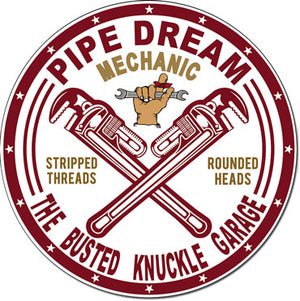 BKG - Pipe Dream Garage - Tin Sign - Sweets and Geeks