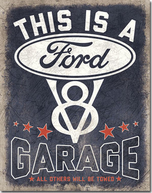 Ford Garage Vintage Metal Tin Sign - Sweets and Geeks