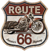 Route 66 Bike - Tin Sign - Sweets and Geeks