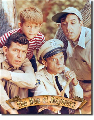 Men of Mayberry Vintage Metal Tin Sign - Sweets and Geeks