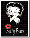 Betty Boop Kiss Retro Metal Tin Sign - Sweets and Geeks