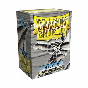 Dragon Shield Classic Sleeves 100ct - Silver - Sweets and Geeks