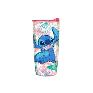 Lilo and Stitch Floral 20oz Double Wall Travel Tumbler - Sweets and Geeks