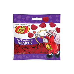 Red Raspberry Hearts 2.75 oz Grab & Go® Bag - Sweets and Geeks