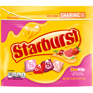 Starburst Fav Reds Stand up Bag 15oz - Sweets and Geeks