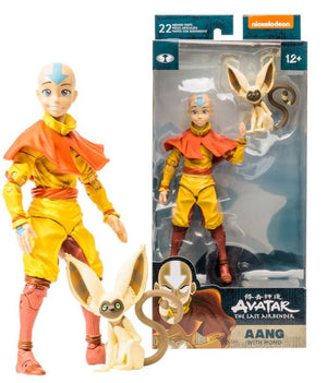 Mcfarlane Toys Avatar Aang with Momo 7 inch Action Figure - Sweets and Geeks