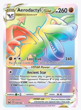 Aerodactyl VSTAR (Secret) SWSH11: Lost Origin # 199/196 - Sweets and Geeks