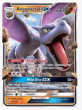 Aerodactyl GX SM - Unified Minds	# 106/236 - Sweets and Geeks