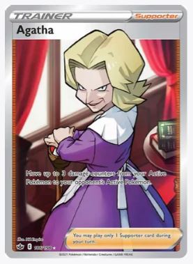 Agatha (Full Art) SWSH06: Chilling Reign # 186/198 - Sweets and Geeks