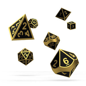Oakie Doakie Dice RPG Set Metal (7) - Sweets and Geeks