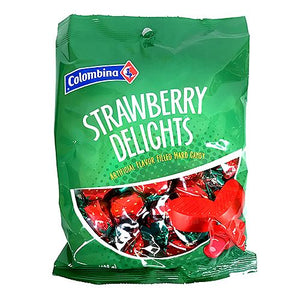 Colombina Strawberry Delights 7oz Peg Bag - Sweets and Geeks