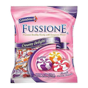 Colombina Fussione Creamy Delight Hard Candies Peg Bag 4.5oz - Sweets and Geeks