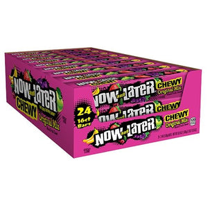 Now and Later Chewy Original Mix Mixed Fruit Chews - 2.44oz. Bar - Sweets and Geeks