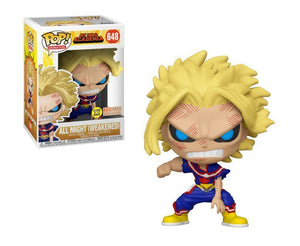 Funko Pop Animation: My Hero Academia - All Might (Weakened) (Glow in Dark) (Box Lunch) #648 - Sweets and Geeks