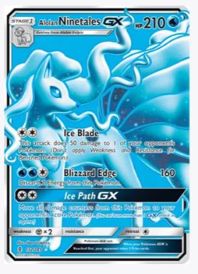 Alolan Ninetales GX (Full Art) SM - Guardians Rising # 132/145 - Sweets and Geeks