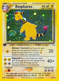 Ampharos - Neo Revelation - Card # 1/64 - Sweets and Geeks
