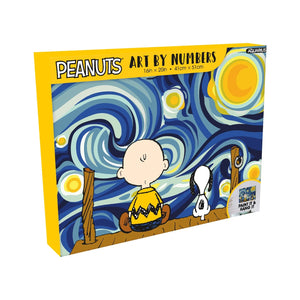 Peanuts Starry Night Art by Numbers - Sweets and Geeks