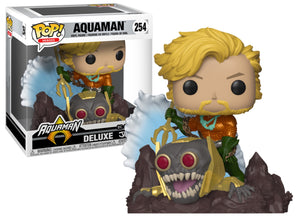 Funko Pop Heroes: Aquaman - Aquaman (Jim Lee Deluxe) Gamestop Exclusive #254 - Sweets and Geeks