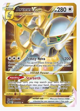 Arceus VSTAR (Secret) (184) SWSH09: Brilliant Stars # 184/172 - Sweets and Geeks