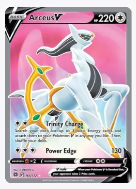 Arceus V (Full Art) SWSH09: Brilliant Stars # 165/172 - Sweets and Geeks