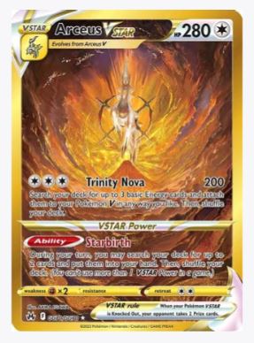Arceus VSTAR (Secret) Crown Zenith: Galarian Gallery # GG70/GG70 – Sweets and Geeks