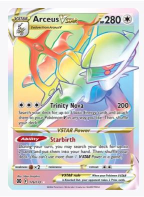 Arceus VSTAR (Secret) (176) SWSH09: Brilliant Stars # 176/172 - Sweets and Geeks