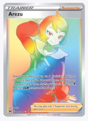 Arezu (Secret) SWSH11: Lost Origin # 204/196 - Sweets and Geeks