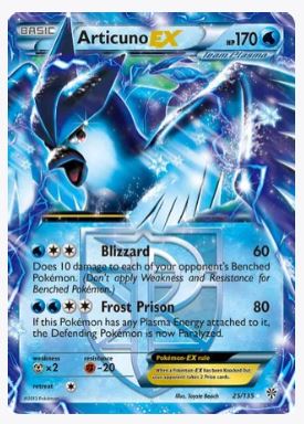 Articuno EX (Team Plasma) Plasma Storm # 25/135 - Sweets and Geeks