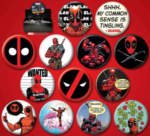 Deadpool Button Collection - Sweets and Geeks