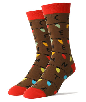 Stranger Cotton Crew Funny Socks - Sweets and Geeks