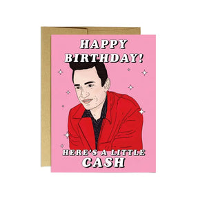 Here's A Little Cash | Birthday Card - Sweets and Geeks